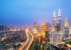 <p>Kuala Lumpur is the capital of Malaysia. Its modern skyline is dominated by the 451m-tall Petronas Twin Towers, a pair of glass-and-steel-clad skyscrapers with Islamic motifs. The towers also offer a public skybridge and observation deck. The city is also home to British colonial-era landmarks such as the Kuala Lumpur Railway Station and the Sultan Abdul Samad Building.</p>
