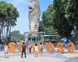 <p>Sentosa Island Tour on SIC Basis (Admission + 1 Way Cable Car + Wings of The Time Show + Madam Tussaud + Entry Ticket + Transfer) Sea Aquarium Ticket With transfer Timing :- 02:00 pm to 09:15 Pm</p>
